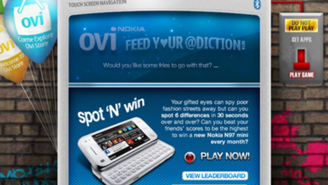 The Nokia Ovi “Spot ’N’ Win” Facebook game